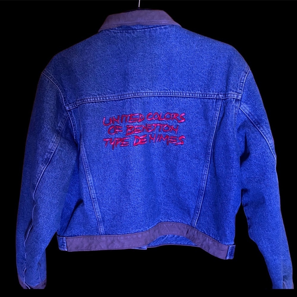 Vintage Benetton Cropped Denim Jacket - Like New